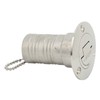 Marine Boat Deck Filler with Keyless Cap Stainless Steel Mirror