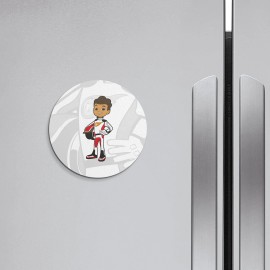 Unbranded Blaze Cartoon AJ Cartoon | 4'' X 4'' Round Decorative Magnet