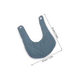 SUPVOX 4Pcs Cotton Bandana Drool Bibs Soft Absorbent Teething Feeding Bib for Newborns Boys Lightweight Portable Easy Care