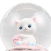 Snow Globe Resin Cat Crystal Snowball Home Ornament Decoration with