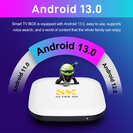Android TV Box 13.0 H96 Max M2 Android Box 4GB RAM 64GB ROM RK3528 with 3D 8K 2.4GHz BT 5.0 Ultra HD TV Box