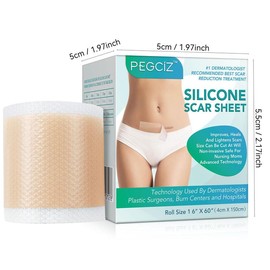 Silicone Scar Sheet, 1 Roll Breathable & Comfortable Scar Tape, Easy To Use Scar Roll, Suitable for All Skin Types