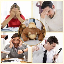 SK MISS Stretchy Gorilla Toy, Stress Relief Toys, Squeeze Orangutan Monkey Figure Toys, Decompress and Stretch Stress Gorilla for Kids Adults