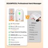DEJUNPIOOL Hand Massager with Heat and Compression, Finger Stretch &