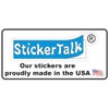 StickerTalk 60 PSI Tire Pressure Stickers, 1 Sheet of 4