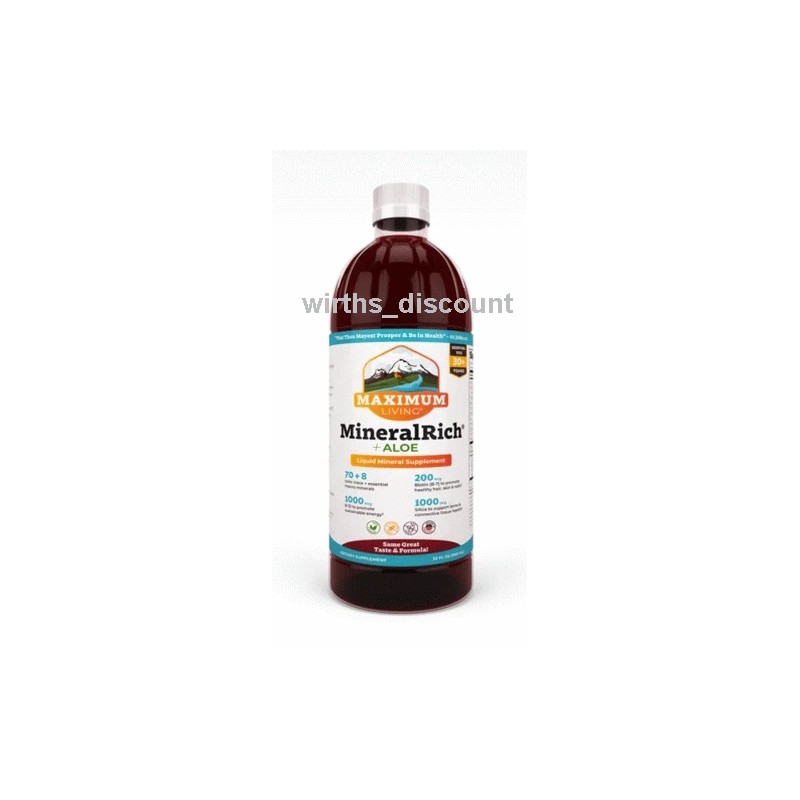 Maximum Living 1 BOTTLE MAXIMUM LIVING MINERALRICH PLUS ALOE LIQUID