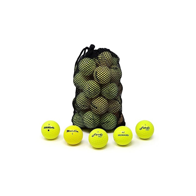 Second Chance 24 Yellow Optic Mix Golf Balls with Carry