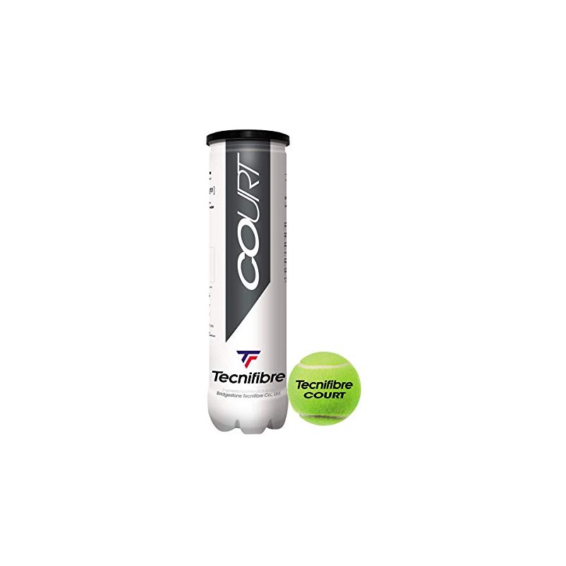 Tecnifibre Unisex-Adult Tennisbällen Court, Gelb, EU