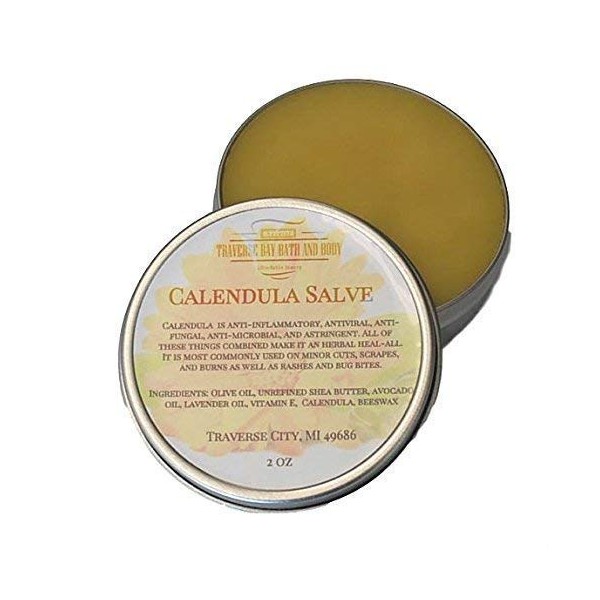 Calendula Salve - 2 oz tin - with lavender essential oil and vitamin E