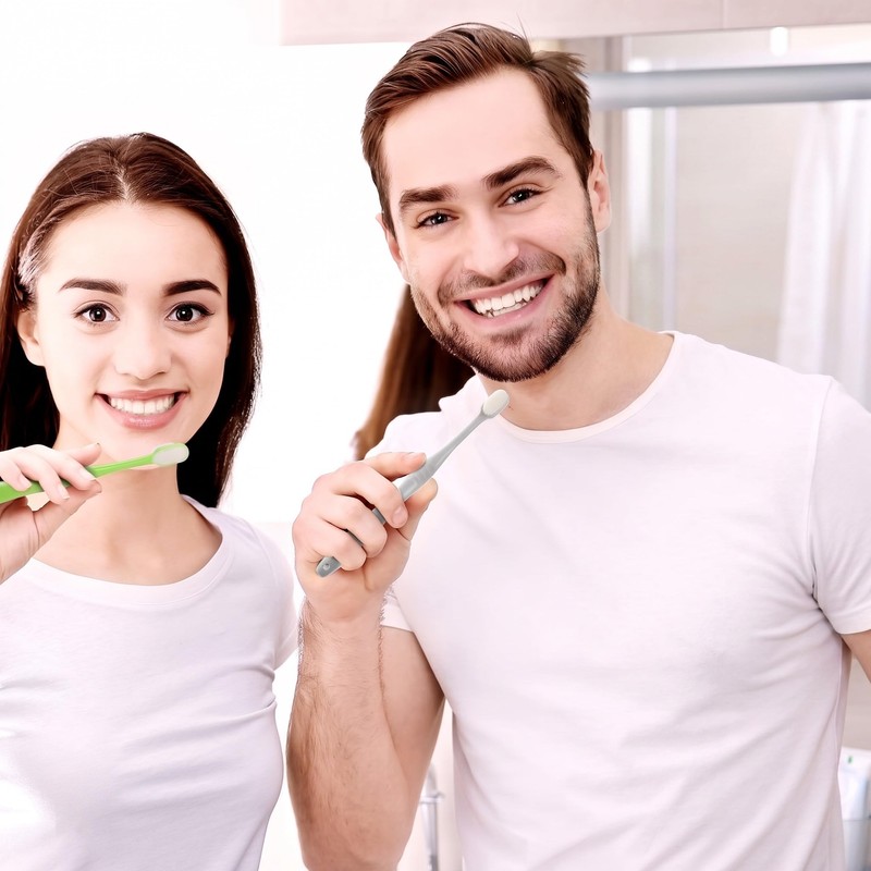 8 Pcs Micro Nano Manual Toothbrush Extra Soft with 20,000