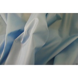 Waterproof 4oz Nylon Fabric Material PU Coated - Baby Blue, 1Mtr-150cmx100cm