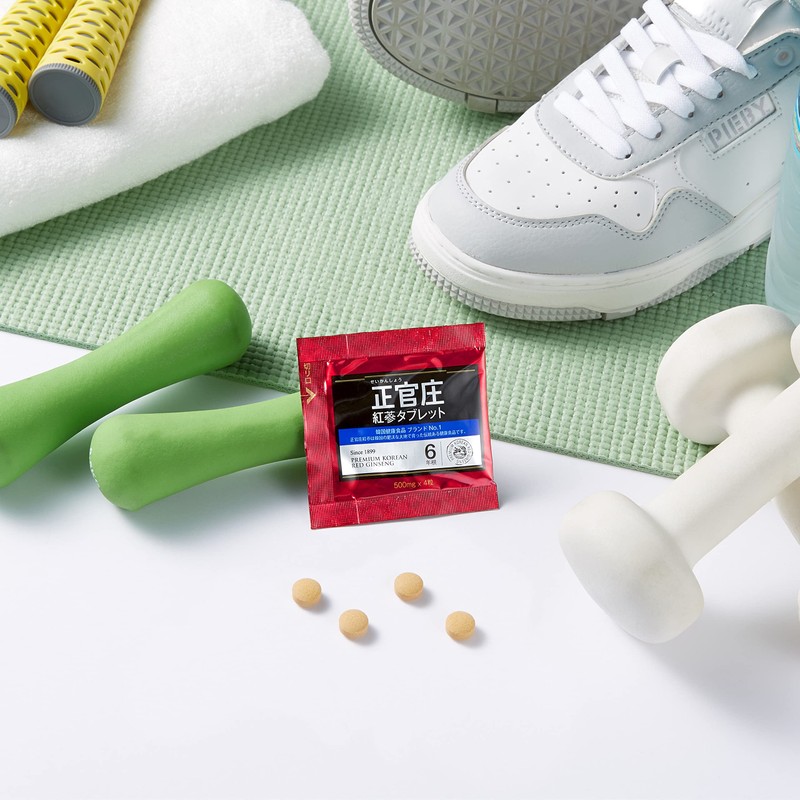 正官庄 (ジョンガンジャン) 紅参タブレット 6年根 高麗人参 100％ サプリ 朝鮮人参 紅参(ホンサム) ginseng