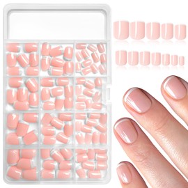EternalClassic White French Tip Press on Nails Short Square Fake Nails, Glossy Square Nails Press on Full Cover Acrylic French Tip Nails Short False Nail Tips 240pcs Glue on Nails