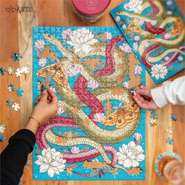 Karma, 500 Piece Jigsaw Puzzle for Adults, Vintage Home Decor Puzzle for Adults with Frameable Poster, Perfect for Game Nights, Birthday, Farmers Market