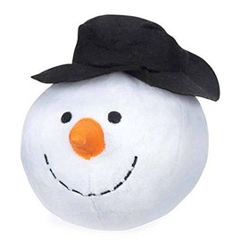 Grriggles Holiday Dog Toys Snowball Gang Christmas - Choose Snowman Santa or Reindeer Ball(Snowman)