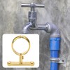 Hdtyyln 2Pcs Brass Water Pipes Clamp, Pipe Support Clamps Fit