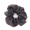 Embellished Sparkly Black Crystal Scrunchie Hair Tie Ponytail Holder Accessory