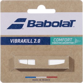 Babolat - Grip for Vibrakill 2.0 rackets, one size, white, wide hook for maximum vibration absorption, exceptional comfort