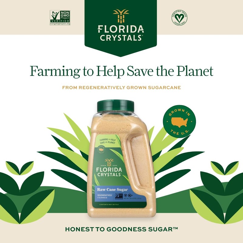 Florida Crystals Raw Cane Sugar, 48 oz (3 lb) Jug
