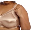 GODDESS Keira Side Support Wire-Free Nursing Bra 42M, Nude