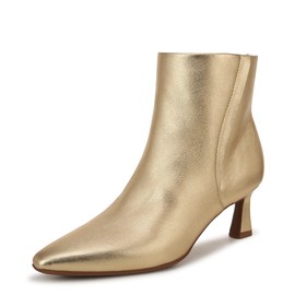 Naturalizer Women's Deesha Bootie Ankle Boot Dark Gold Leather 10 WW