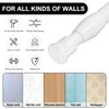 6 Pack Curtain Rod Adjustable 28-48 Inches，5/8" Diameter， White，Small Short