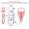 AceMining Portable Door Lock Home Security Door Locker Travel Lockdown