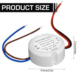 KUWUNG LED Transformer 12 V 36 W 3 A, Transformer 230 V to 12 V, LED Power Supply Driver Power Supply, Mini Power Supply 12 V, Mini Ultra Thin IP66 Driver for Lamps