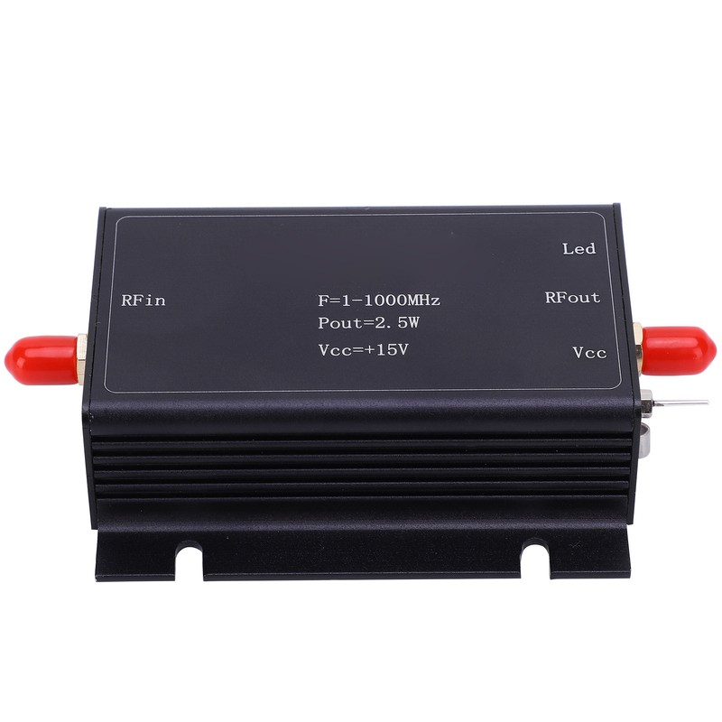 RF Power Amplifier 15V 1‑1000MHz Broadband AMP Aluminum Alloy Printed