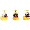 Motorcycle Handlebar Duck Ornament Small Yellow Duck Helmet Ornament
