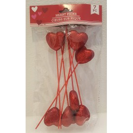 Heart Picks Coeurs sur Pique 7pc Valentines Day Party Decor