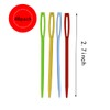48pcs 2.7" Large Eye Plastic Sewing Needles - Yarn, Lacing,
