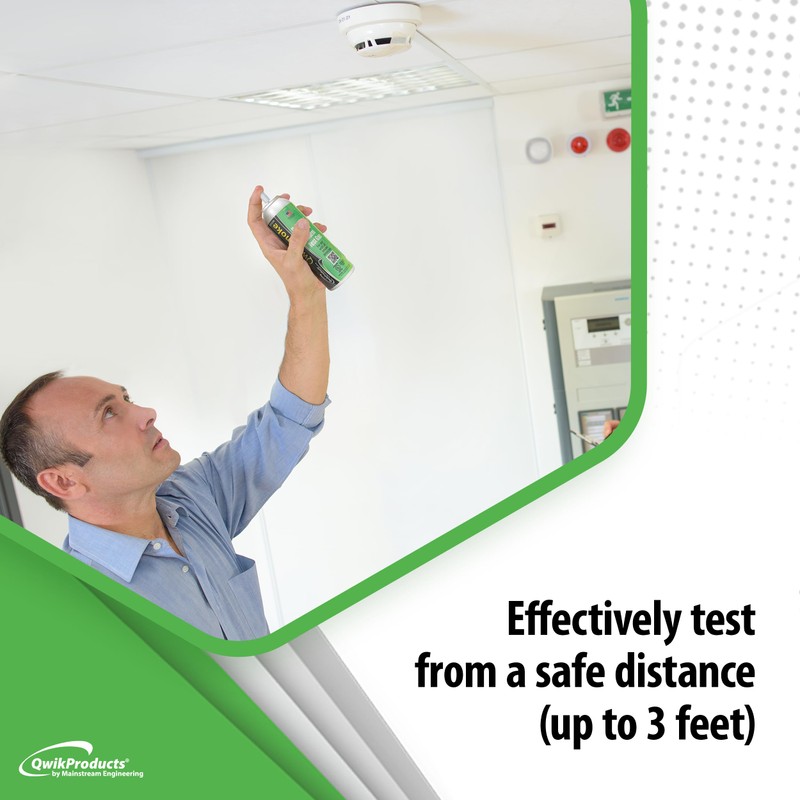 QwikSmoke Smoke Detector Tester Spray Fire Alarm Can of Smoke