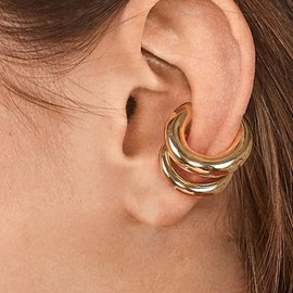 Ear Cuffs for Women Non Piercing Clip on Earrings Chunky Ear Cuff Gold Cuff Earrings Cartilage Earrings Jewelry Gifts