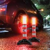 STP Emergency LED Road Flares, 3 Separate Lighting Modes: Flashing