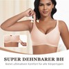 Jiuday Women's Bra Without Underwire Push Up Seamless Soft (Beige,