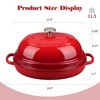 EDGING CASTING Enameled Oval Cast Iron Dutch Oven Pot with