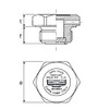 Hydraulic filling plug with breather, 1/8" BSP, TCF/Z0G