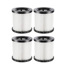 4 PCS DCV580 DCV581H HEPA Replacement Filter for DEWALT DCV580 & DCV581H Wet/Dry Vacuum, Washable and Reusable