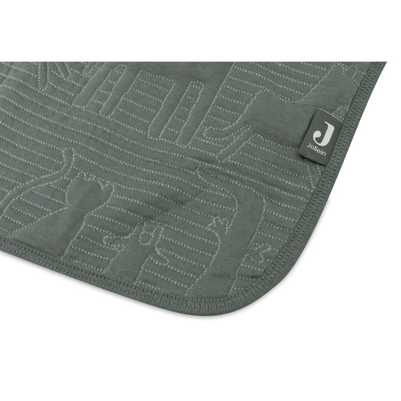 Jollein Babydecke Jungle Jambo, Ash Green/Laurel - 75x100cm - 100%