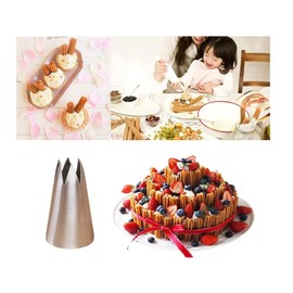 Cellos Tip Model 633, 6 Tips, Baking Tip, Confectionery, Flower Tip, 633, Tip, Churros Tip, Gold Squeezer, Meringue Cookie