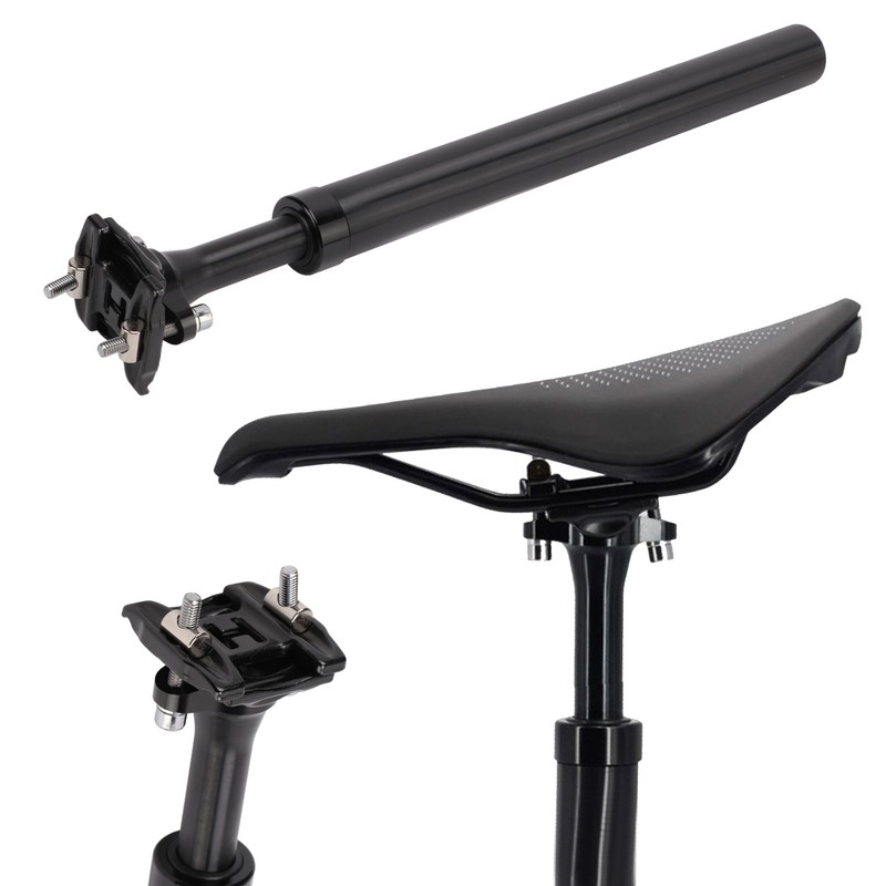 LUNJE Mountain Bike Suspension Seatpost Shock Tube 31.6x400mm Aluminum Alloy