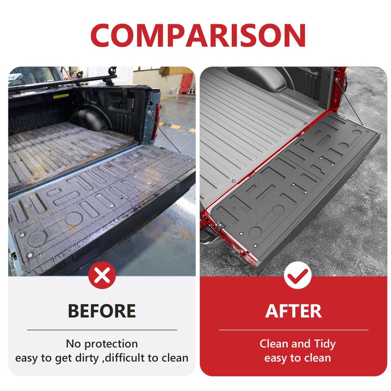 Xipoo Tailgate Liner Compatible with 2021 2022 2023 2024 2025