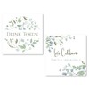100 x Rustic Botanical 74mm Square Card Drink Tokens: Let's