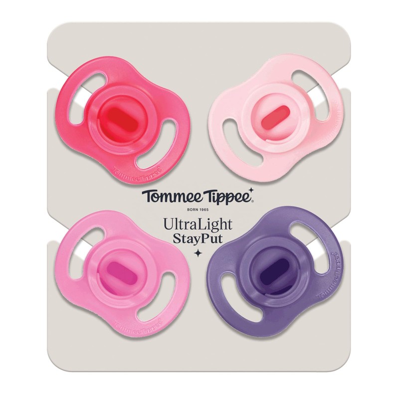 Tommee Tippee Ultra-Light StayPut Pacifier, One-Piece Silicone Design, 18-36m, 4