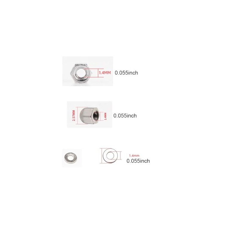 Rimless Glasses Screws Washer Nut Cap Screwdriver Stainless Steel Eyeglass