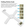 Foldable Digital Kitchen Scale, High Precision Compact Portable Food Scales