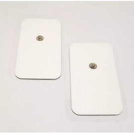 Zunzunta 2 Electrodos Pads Con Gel 5 X 9 Centímetros De Broche