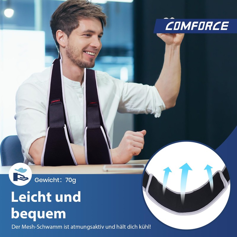 Comforce Arm Strap for Shoulder Elbow Waist Injury Adjustable Arm