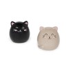 Legami - Kitty-Themed Ceramic Salt and Pepper Set - Hand
